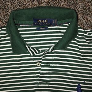 White and green stripped Polo Ralph Lauren Polo